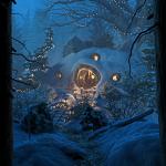 Hobbit Hole in Winter
